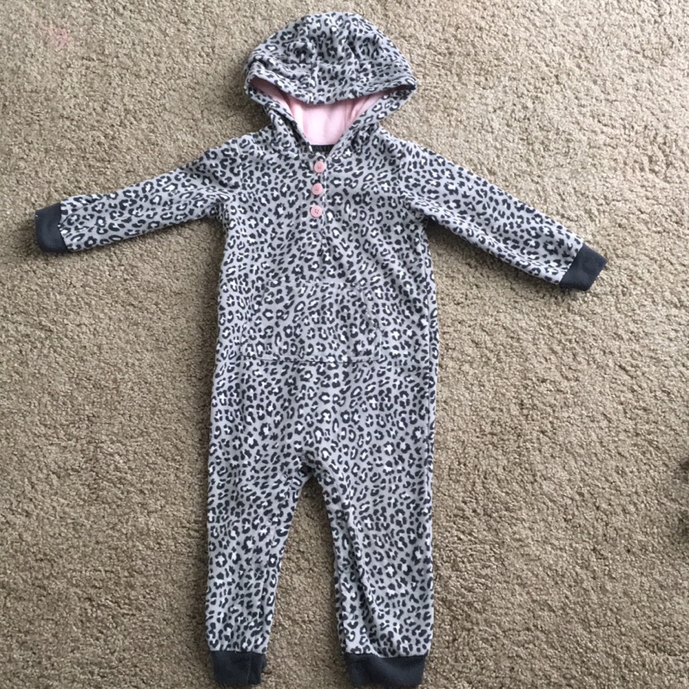 Fleece jumpsuit for girls. 24 months